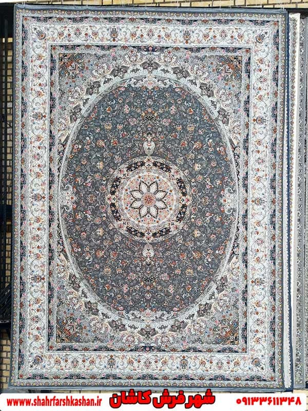فرش طرح باران دودی 1500 شانه شهر فرش