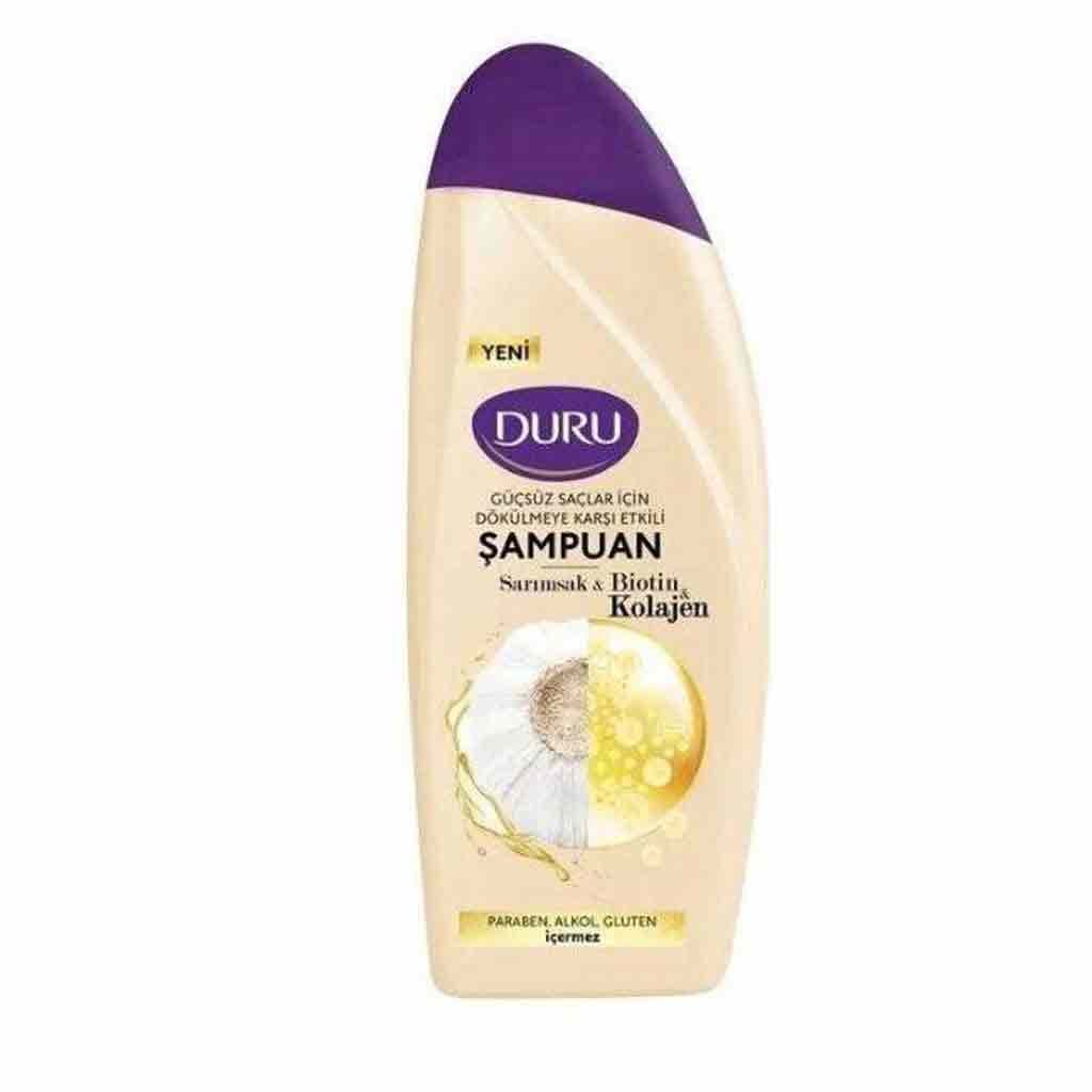 شامپو ضد ریزش مو دورو Duru حاوی عصاره سیر، بیوتین و کلاژن 700 میل — تصویر ۲
