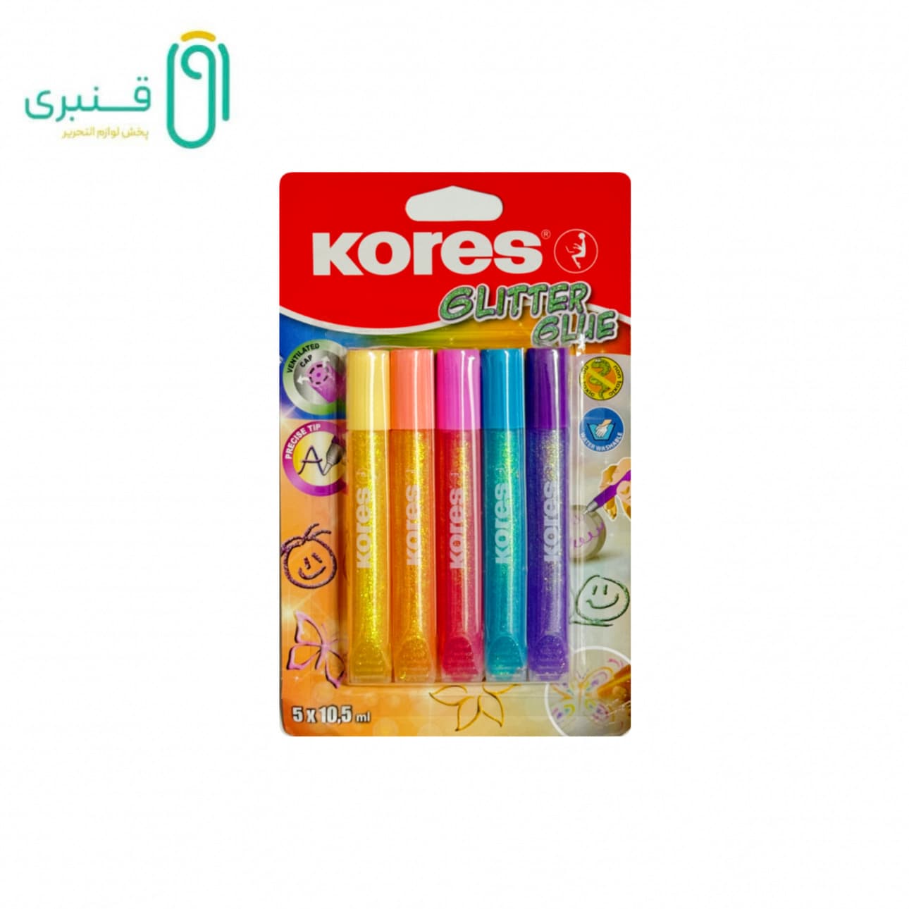 چسب اکلیلی پاستلی (5 رنگ) کورس