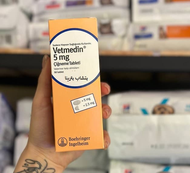 قرص قلب سگ وتمدین (پیموبندان) vetmedin | 5mg | سفارش ترکیه | 50 عددی — تصویر ۳