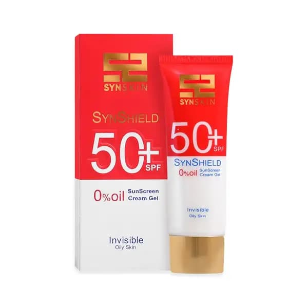کرم ژل ضدآفتاب بدون رنگ ساین اسکین SPF50 مدل SYN SHIELD حجم 50 میلیلیتر