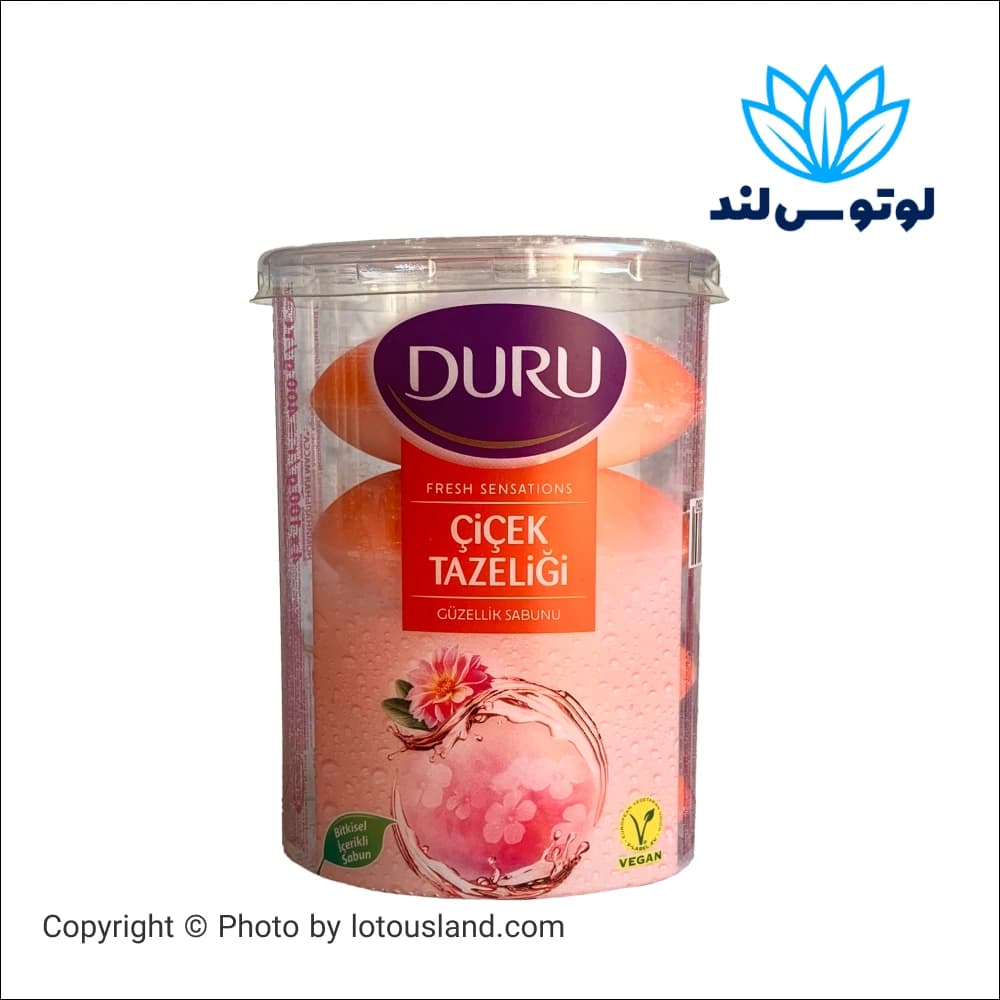 صابون دورو لیوانی رایحه گل های بهاری بسته 4 عددی — تصویر ۲