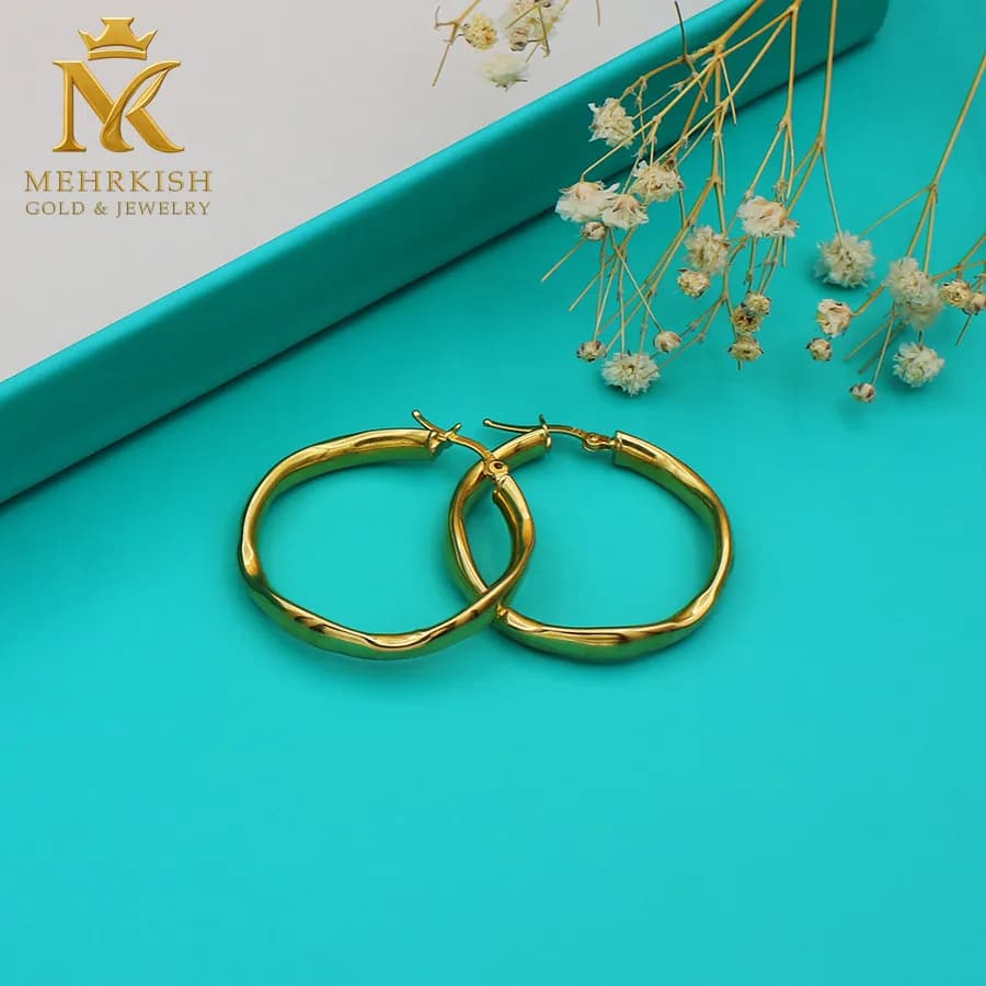 گوشواره حلقه ای کد k-154 — تصویر ۲