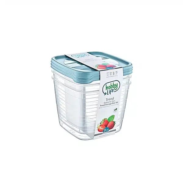 ظرف نگهدارنده هوبی لایف 3 تایی 020978
