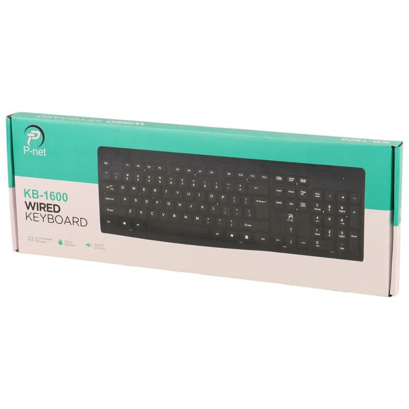 کیبورد پینت KB-1600 – Full Size، ممبران، سیمی، اداری — تصویر ۳