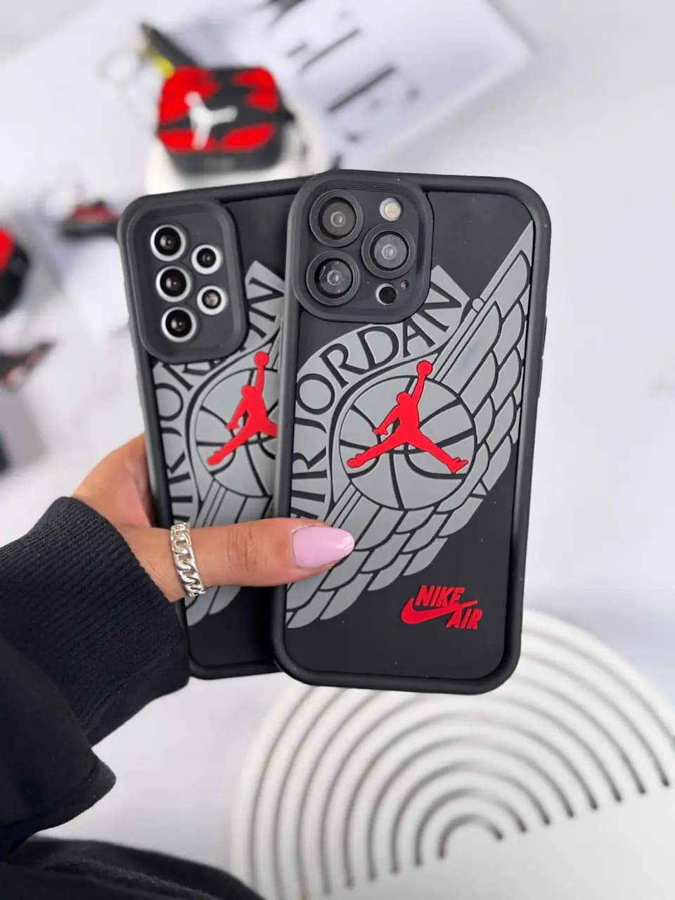 قاب سالید Nike Air Jordan برجسته آیفون و سامسونگ و شیائومی (کدC1852) — تصویر ۲