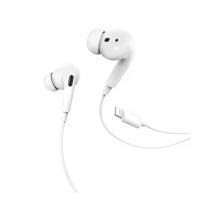 هندزفری هوکو مدل M111 PRO لایتنینگ رنگ سفید — تصویر ۶