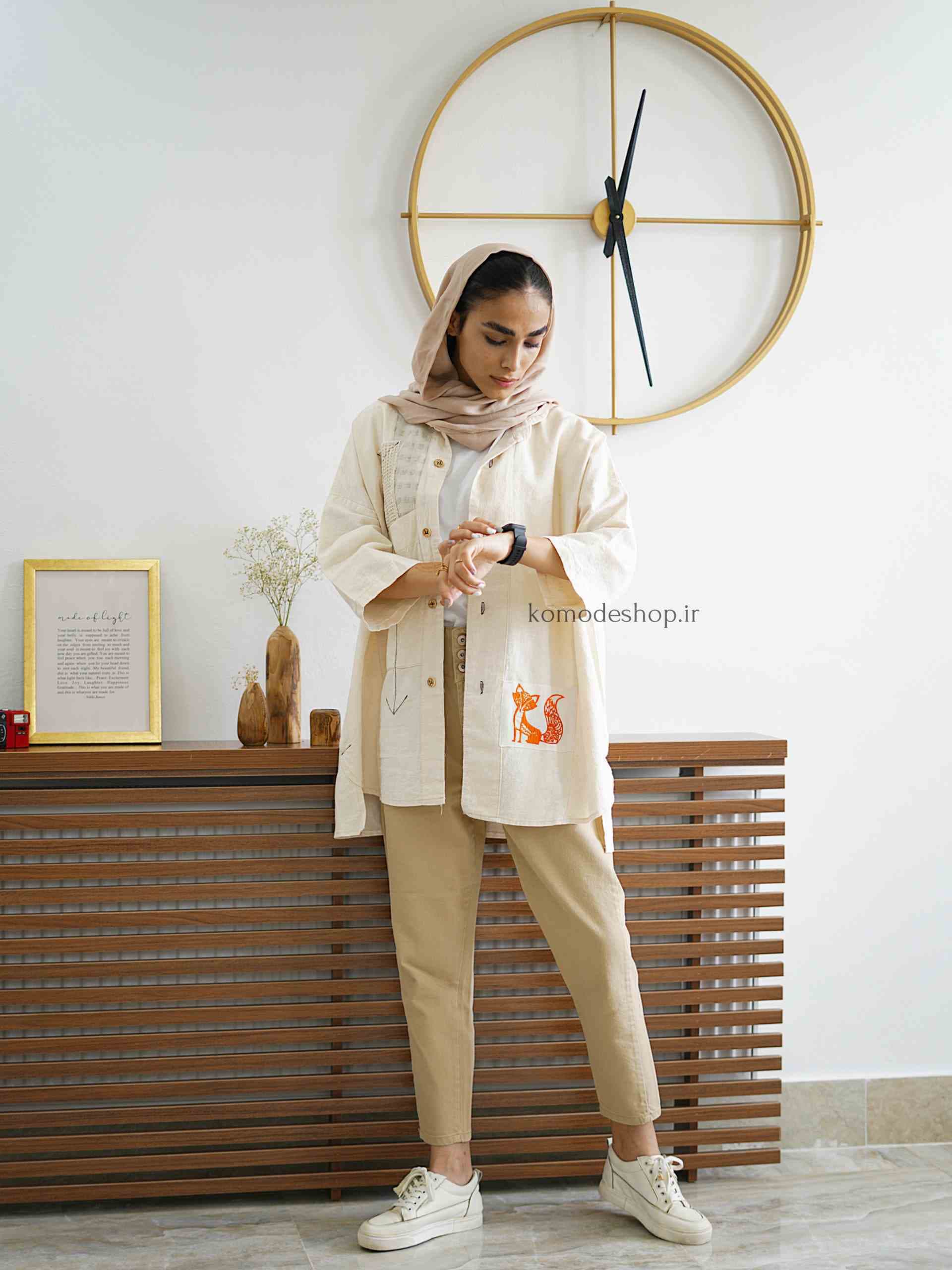 شومیز روباه گلدوزی