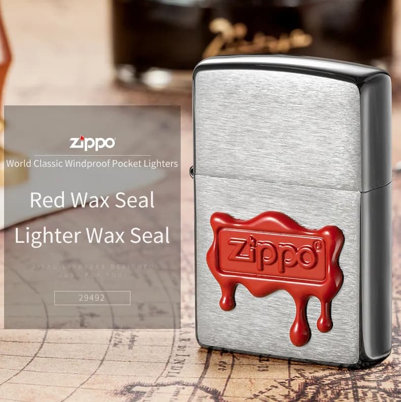 زیپو اصل کد 29492 – Red Wax — تصویر ۴