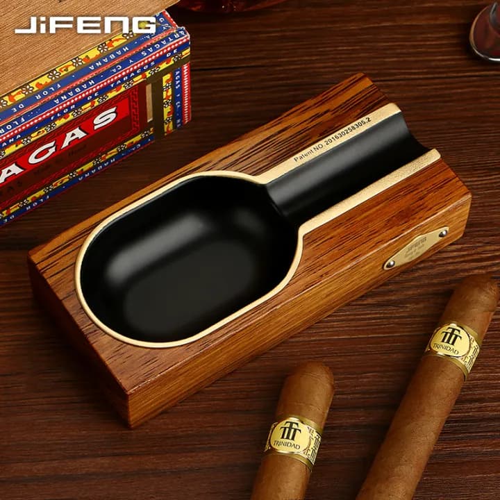 زیر سیگاری JIFENG مدل چوبی کوچک — تصویر ۶