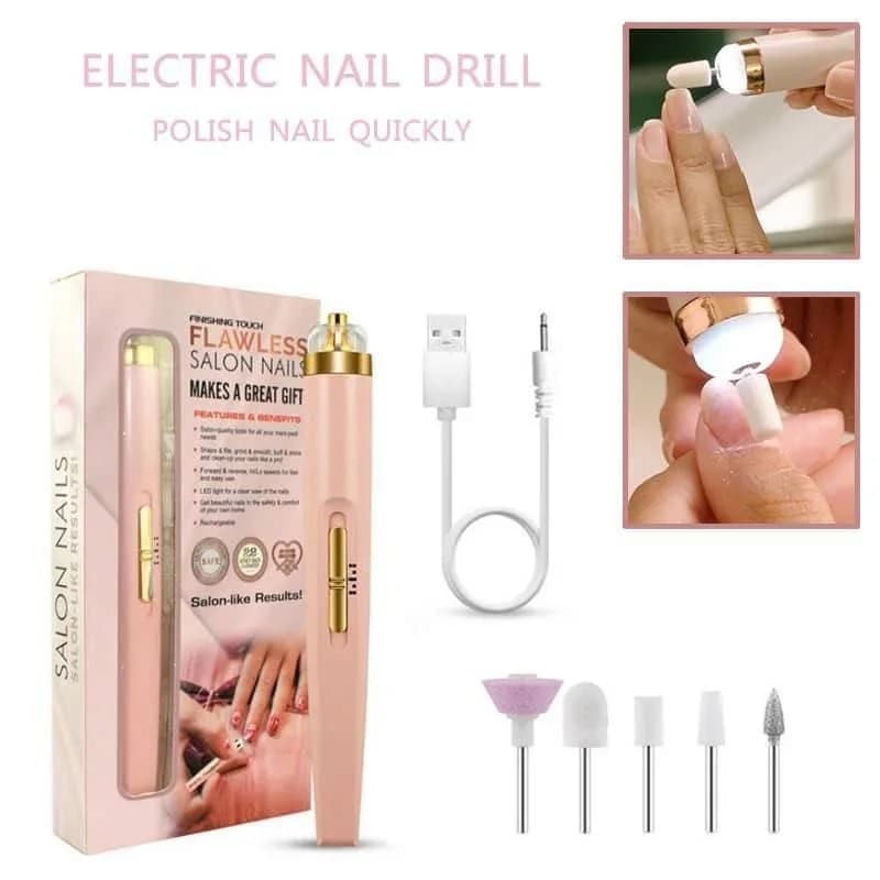 سوهان مانیکور شارژی ناخن SALON NAILS دارای چراغ LED — تصویر ۴