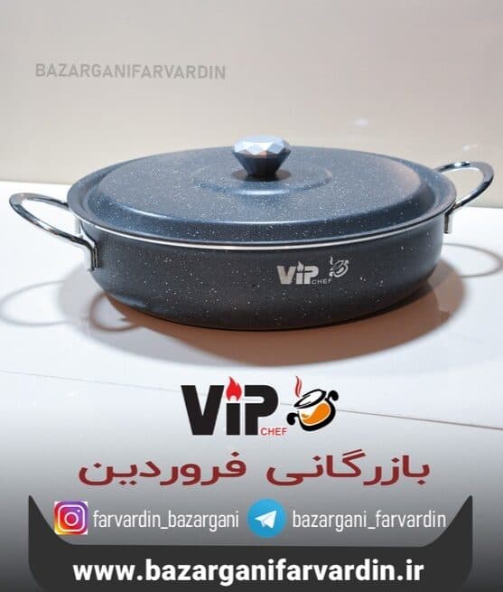 تابه 42 درب فلزی دوطرف گرانیت طوسی vip