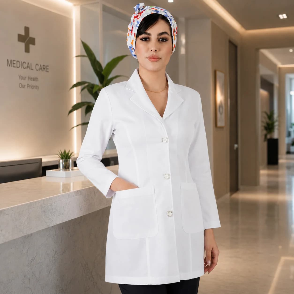 روپوش سفید زنانه برند سینوهه مدل فیگز