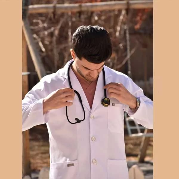 روپوش سفید مردانه برند سینوهه مدل (figs) قد(۸۵-۸۰)سانت — تصویر ۳