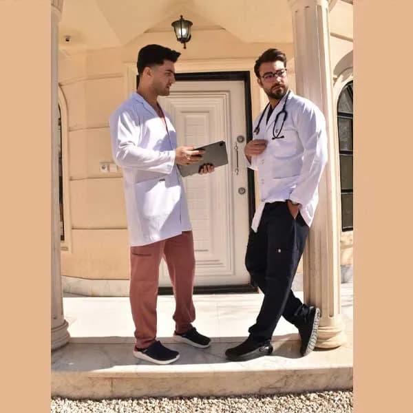 روپوش سفید مردانه برند سینوهه مدل (figs) قد(۸۵-۸۰)سانت — تصویر ۸