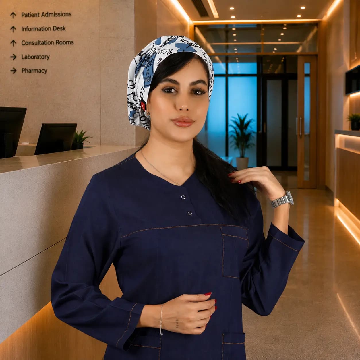 تونیک شلوار برند سینوهه مدل (Cizgi Medical) طرح جین — تصویر ۴