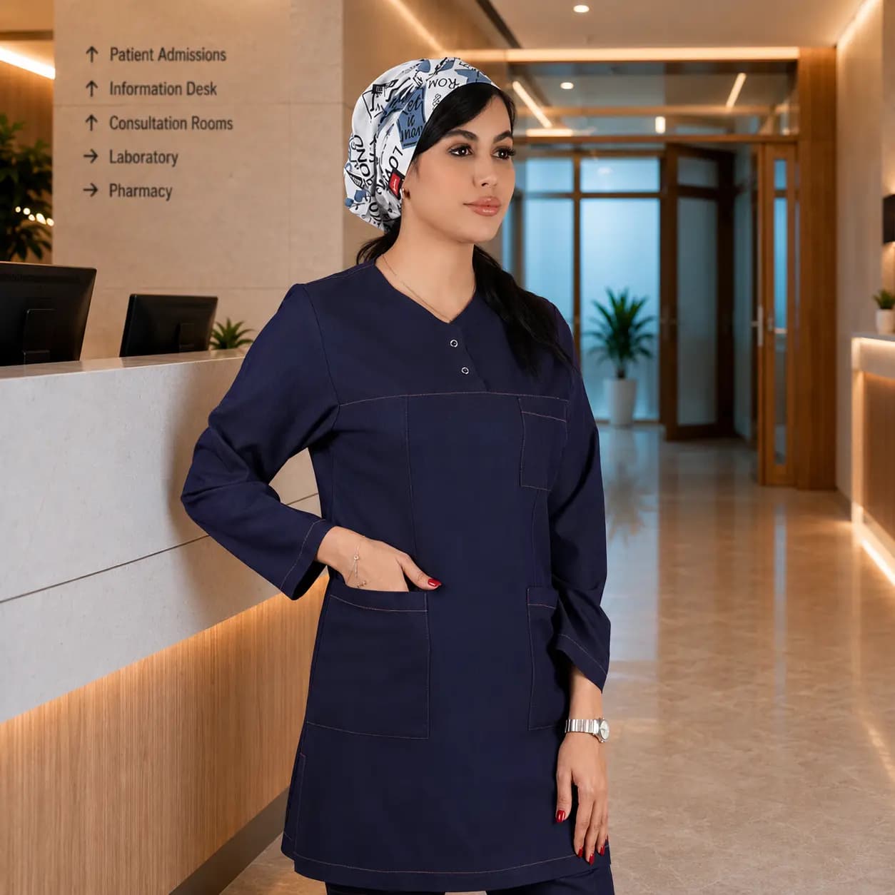تونیک شلوار برند سینوهه مدل (Cizgi Medical) طرح جین — تصویر ۳