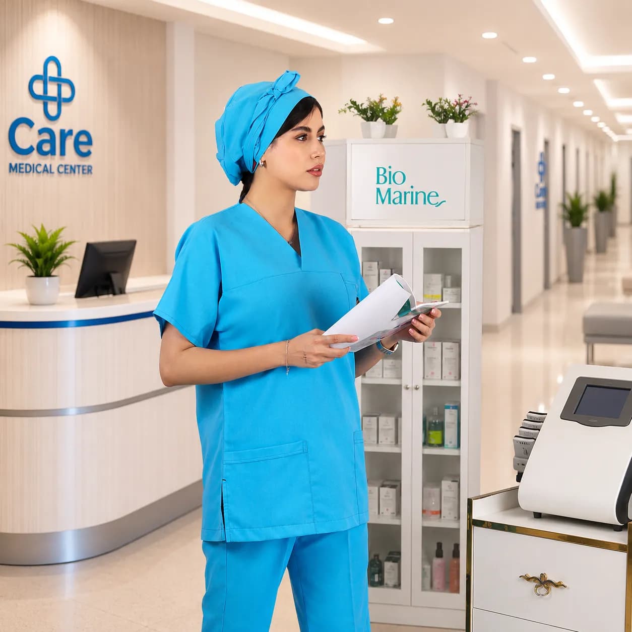 اسکراب شلوار برند سینوهه مدل(Cizgi Medical) آبی فیروزهای — تصویر ۲