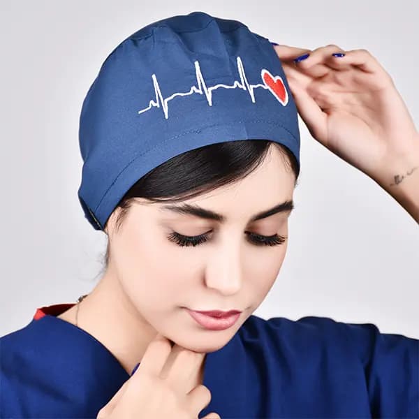 کلاه ecg آبی نفتی — تصویر ۴