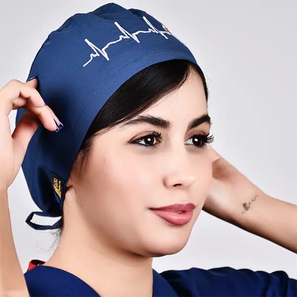 کلاه ecg آبی نفتی