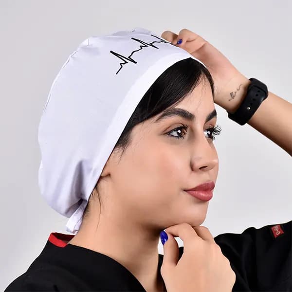 کلاه ecg سفید