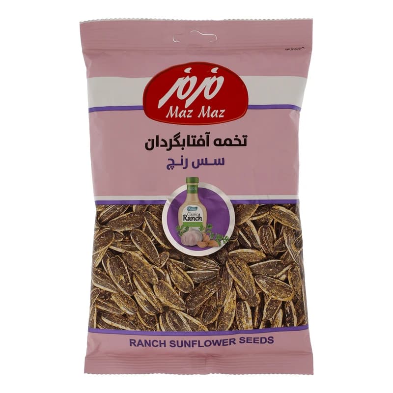 تخمه آفتاب گردان با طعم سس رنچ مزمز 100 گرم
