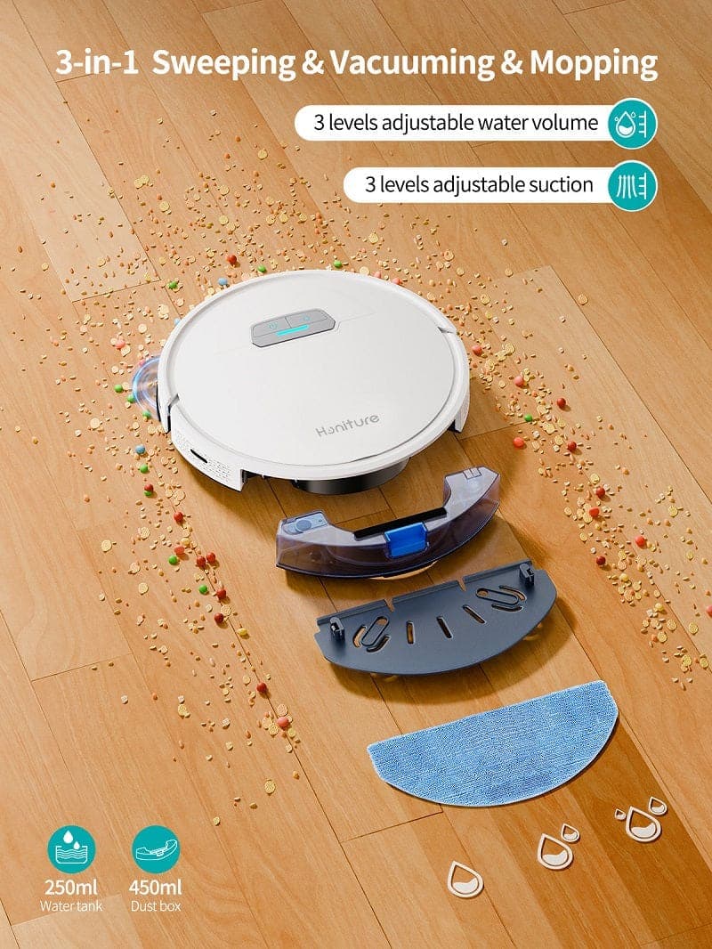 جارو رباتیک Honiture G20 Robot Vacuum — تصویر ۵