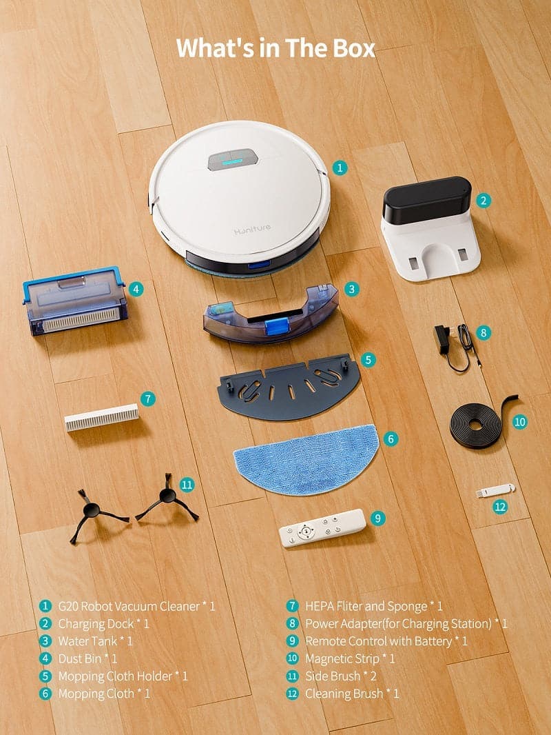 جارو رباتیک Honiture G20 Robot Vacuum — تصویر ۳
