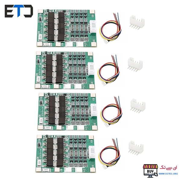 ماژول محافظ باتری 4 سل لیتیوم 30 آمپر HX-4S-F30A — تصویر ۸