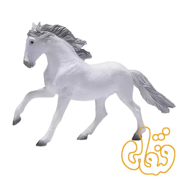 فیگور اسب سفید پرتغالی موجو Lusitano White 381001 — تصویر ۳