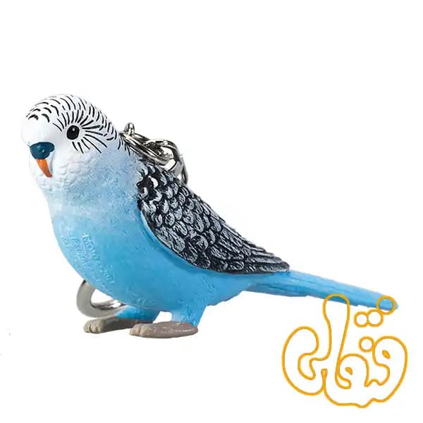آویز کلید مرغ عشق آبی موجو Budgerigar (Blue) Keychain 387459 — تصویر ۵