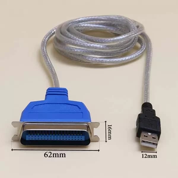 کابل تبدیل USB به پارالل نری سنترونیک 36 پین پرینتر دی نت مدل D-427 طول 1.5 متر — تصویر ۸