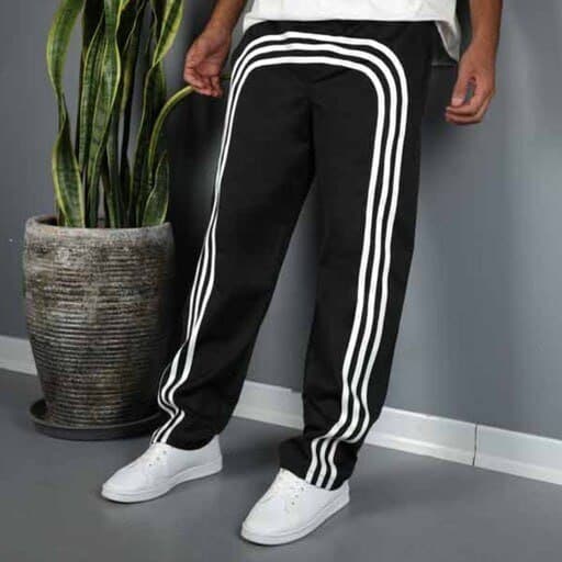 پکیج شلوار کارگو سه خط امیری مشکی مدل Edin + کفش ورزشی سفید مشکی مردانه Nike مدل Bevis — تصویر ۲