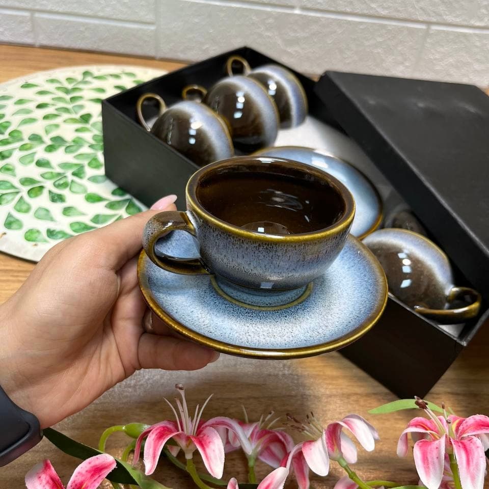ست قهوهخوری ۱۲ پارچه سرامیکی کد 3847