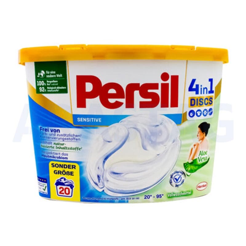 قرص ماشین لباسشویی پرسیل مدل 4In1 Discs Sensitive بسته 20 عددی