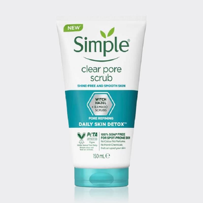 اسکراب پوست چرب سیمپل مدل Clear Pore Scrub حجم 150میل