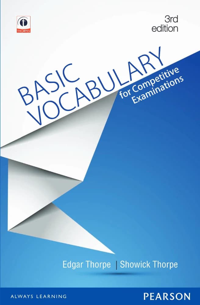 کتاب Basic Vocabulary for Competitive Examination (لغات پایه برای آزمونهای رقابتی) نسخه انگلیسی PDF | نامشخص