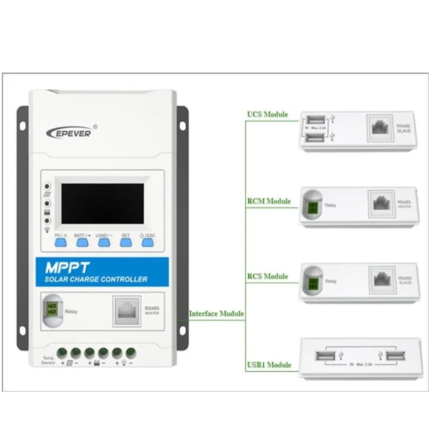 شارژکنترلر 10 آمپر 12/24 ولت MPPT برند EPEVER مدل TRIRON1210N-DS — تصویر ۴