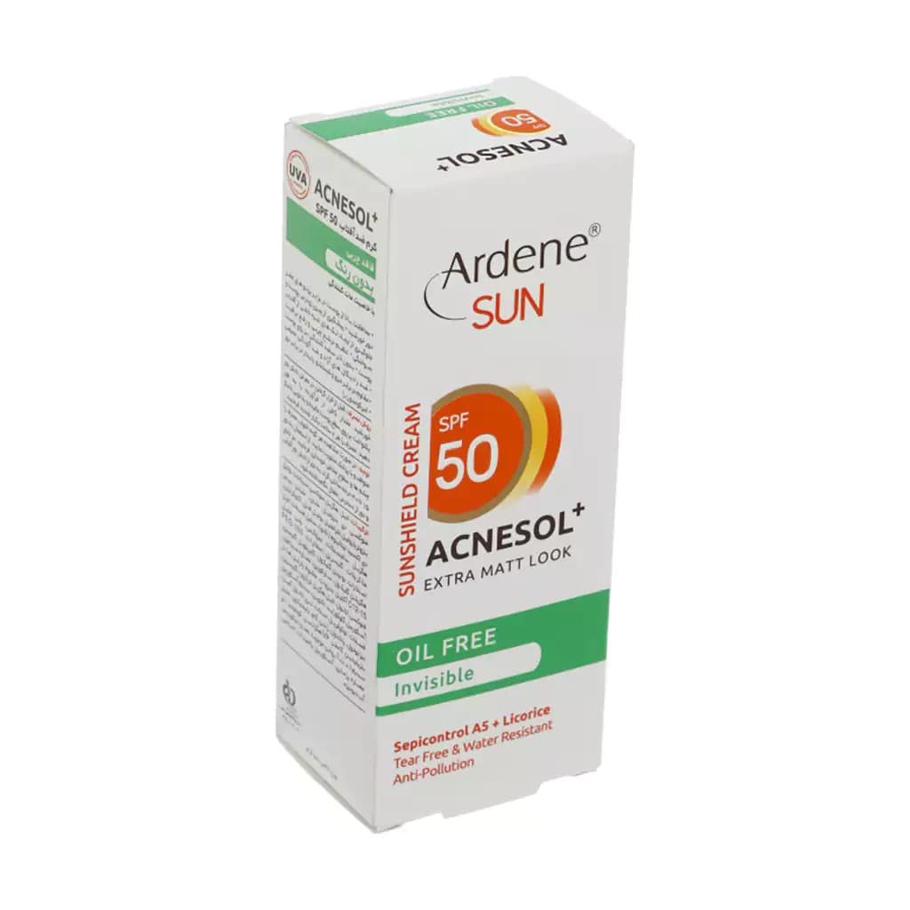 کرم ضد آفتاب بی رنگ آردن سان فاقد چربی SPF50 حجم 50 میلی لیتر — تصویر ۴