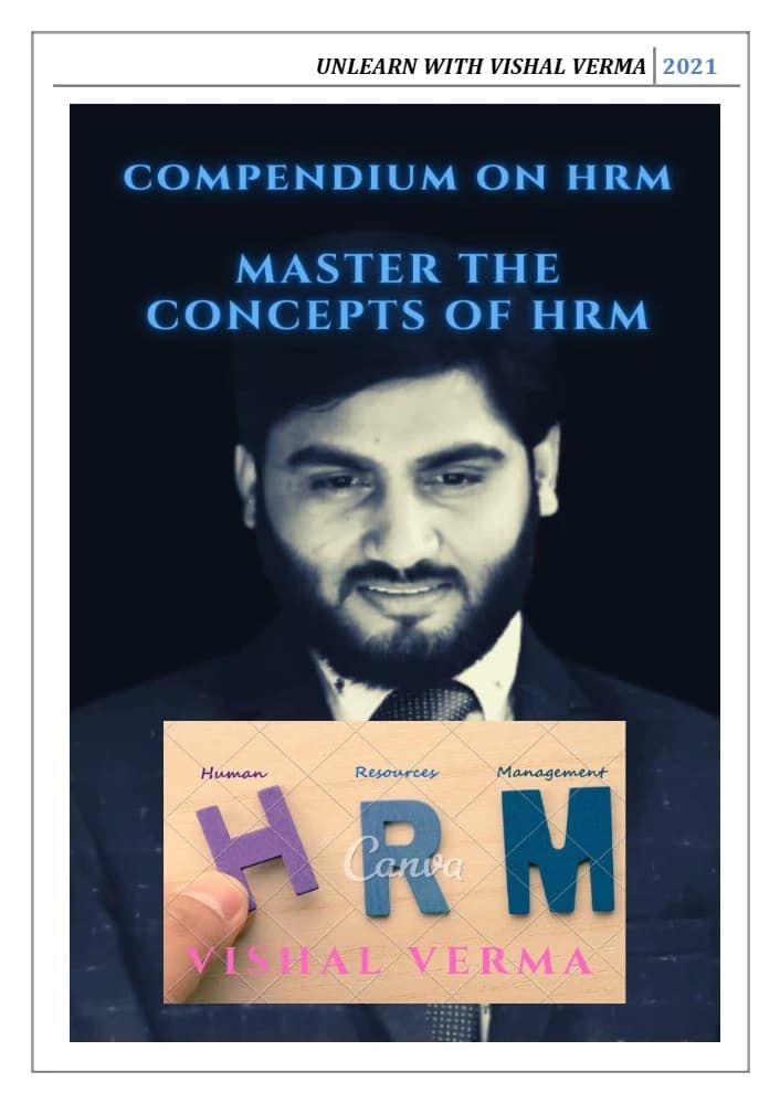 کتاب Compendium on HRM (مجموعه جامع مدیریت منابع انسانی) نسخه انگلیسی PDF | ویشال ورما — تصویر ۲