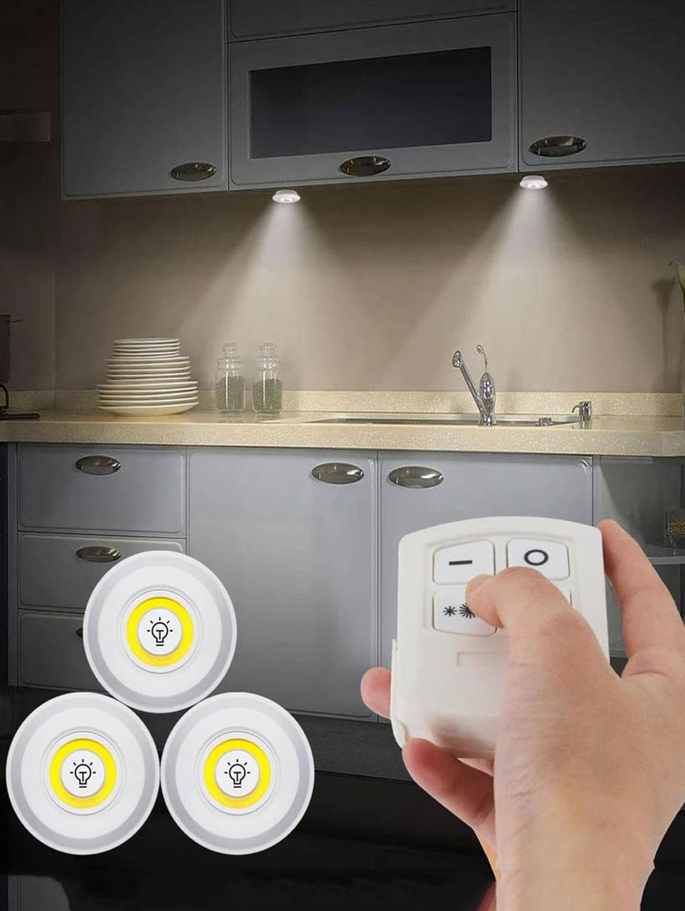 چراغ کابینتی باتریخور