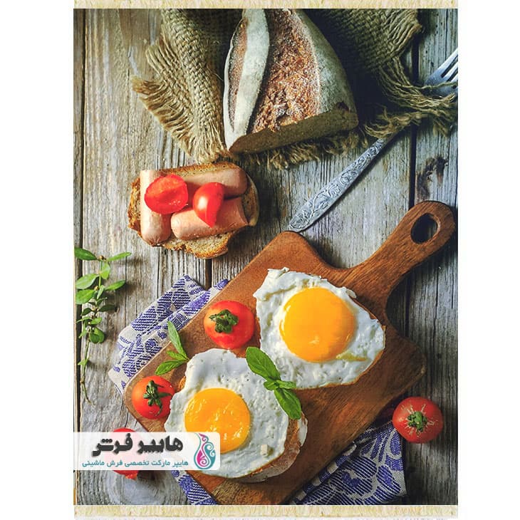 فرش آشپزخانه طرح صبحانه کد 101401 — تصویر ۲