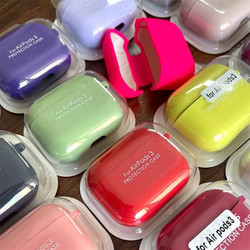کیس سیلیکونی موکت دار مناسب برای ایرپاد 2 Airpod 1/2 Silicon Case — تصویر ۶