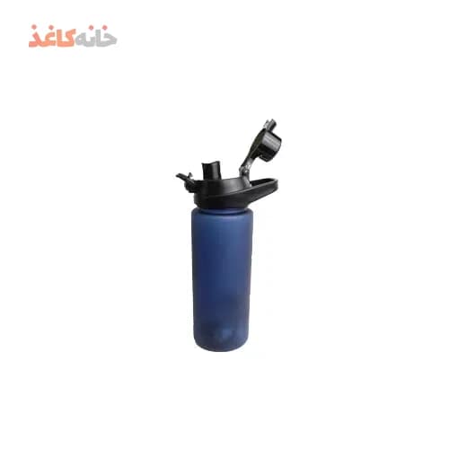 قمقمه اسپرت نی دار کد 8010 طرح سرمه ای — تصویر ۳