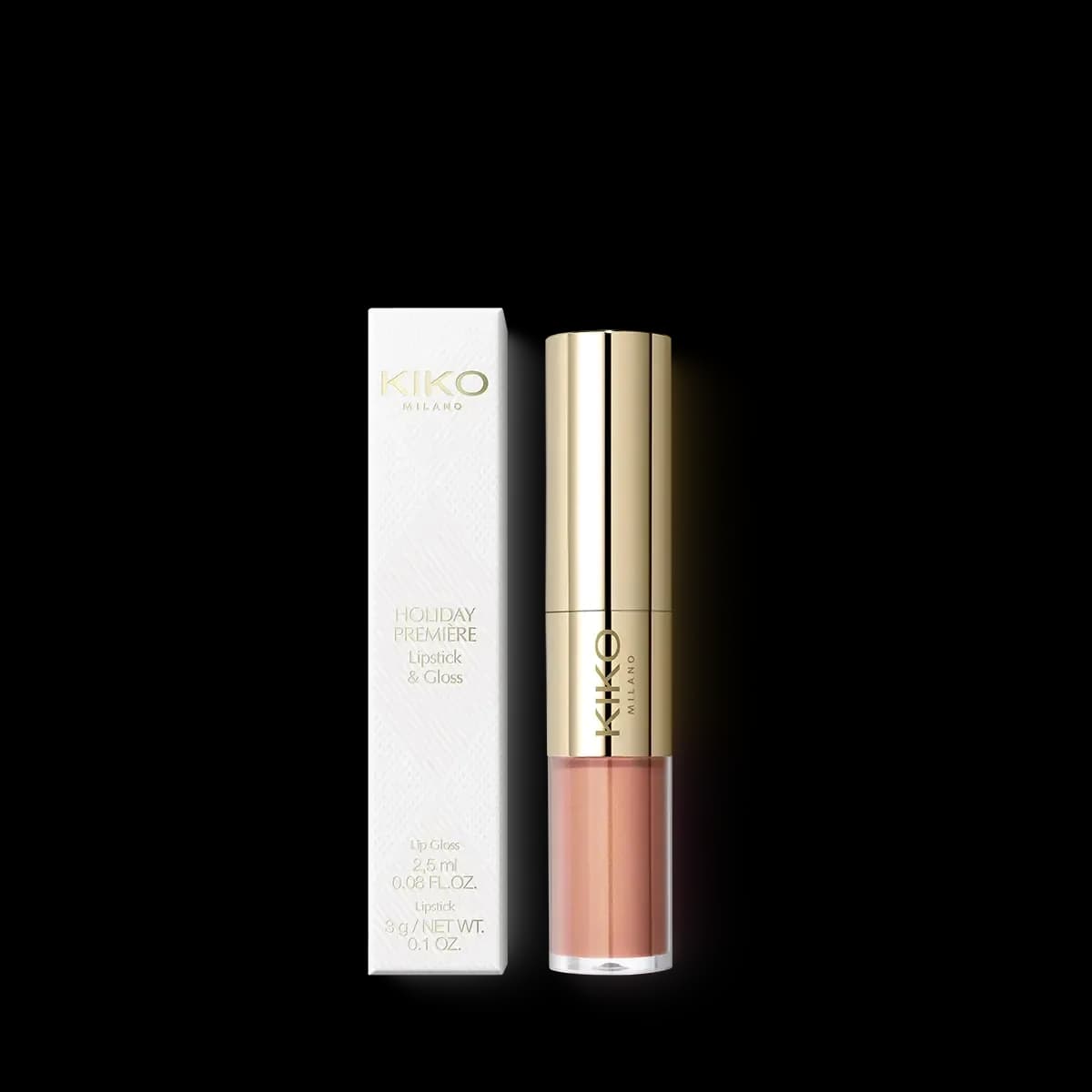 رژلب و لیپ گلاس کیکو Kiko première lipstick & gloss 01 — تصویر ۲