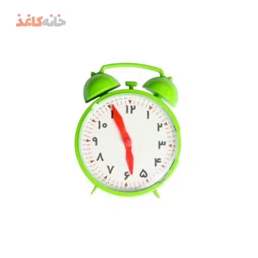 ساعت اموزشی رنگ سبز