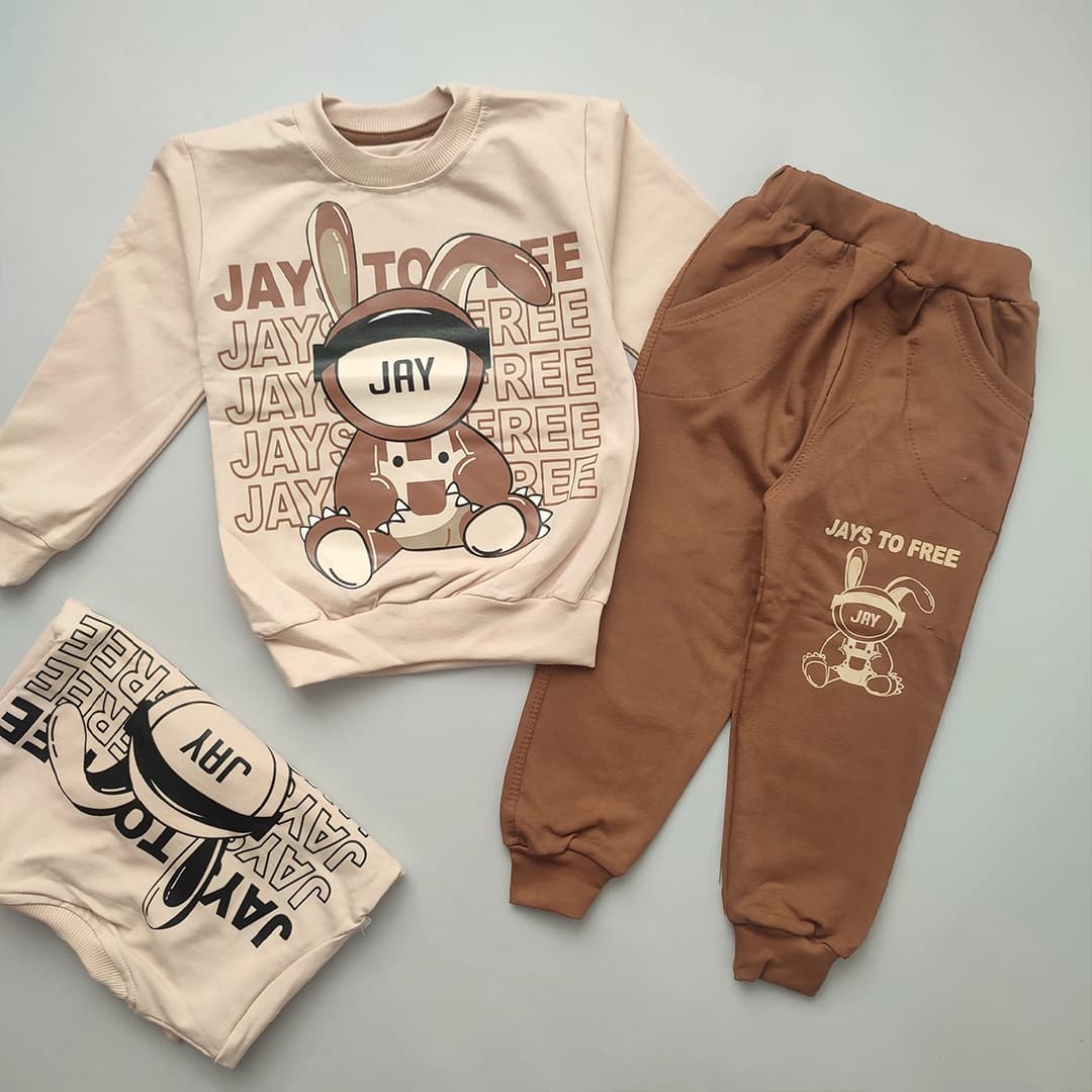 بلوز شلوار پسرانه دخترانه خرگوش JAY — تصویر ۲