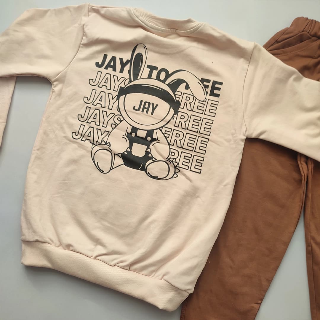 بلوز شلوار پسرانه دخترانه خرگوش JAY — تصویر ۳