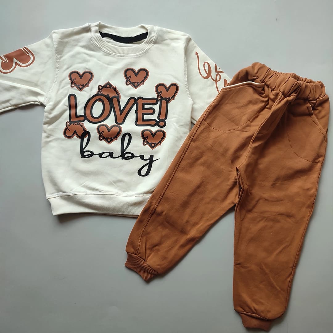 بلوز شلوار دخترانه مدل love baby — تصویر ۹