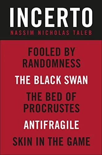 و دانلود نسخه کامل کتاب زبان اصلی Incerto 5-Book Bundle: Fooled by Randomness, The Black Swan, The Bed of Procrustes, Antifragile, Skin in the Game Kindle Edition | دانلود کتاب خارجی — تصویر ۲